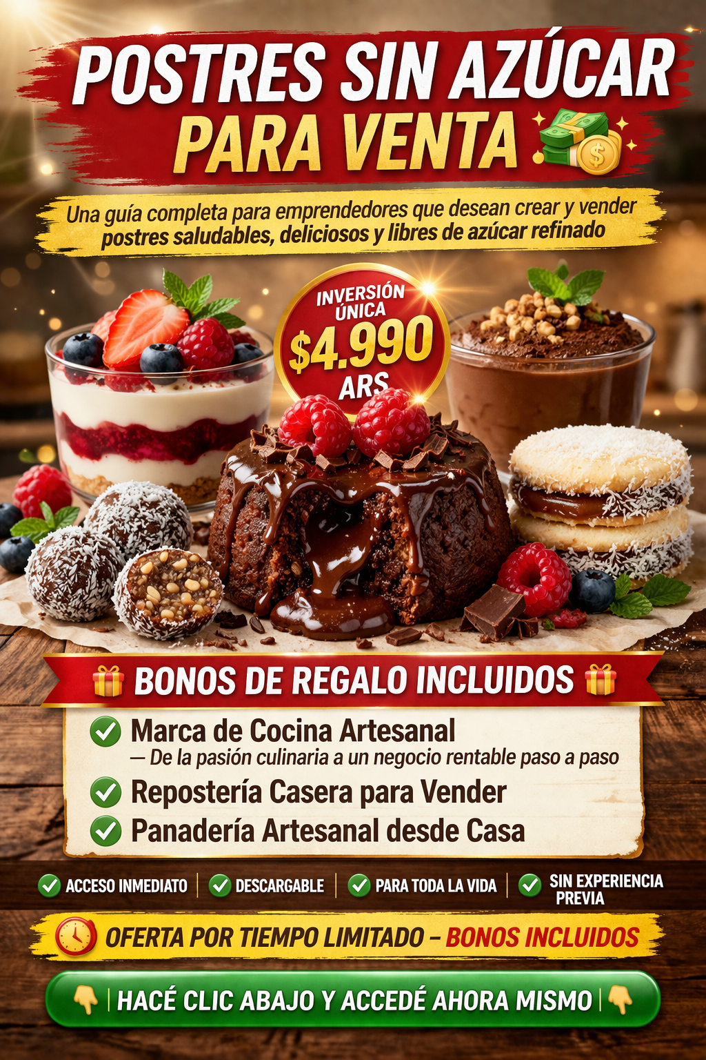 Postres sin azúcar para venta OFERTA