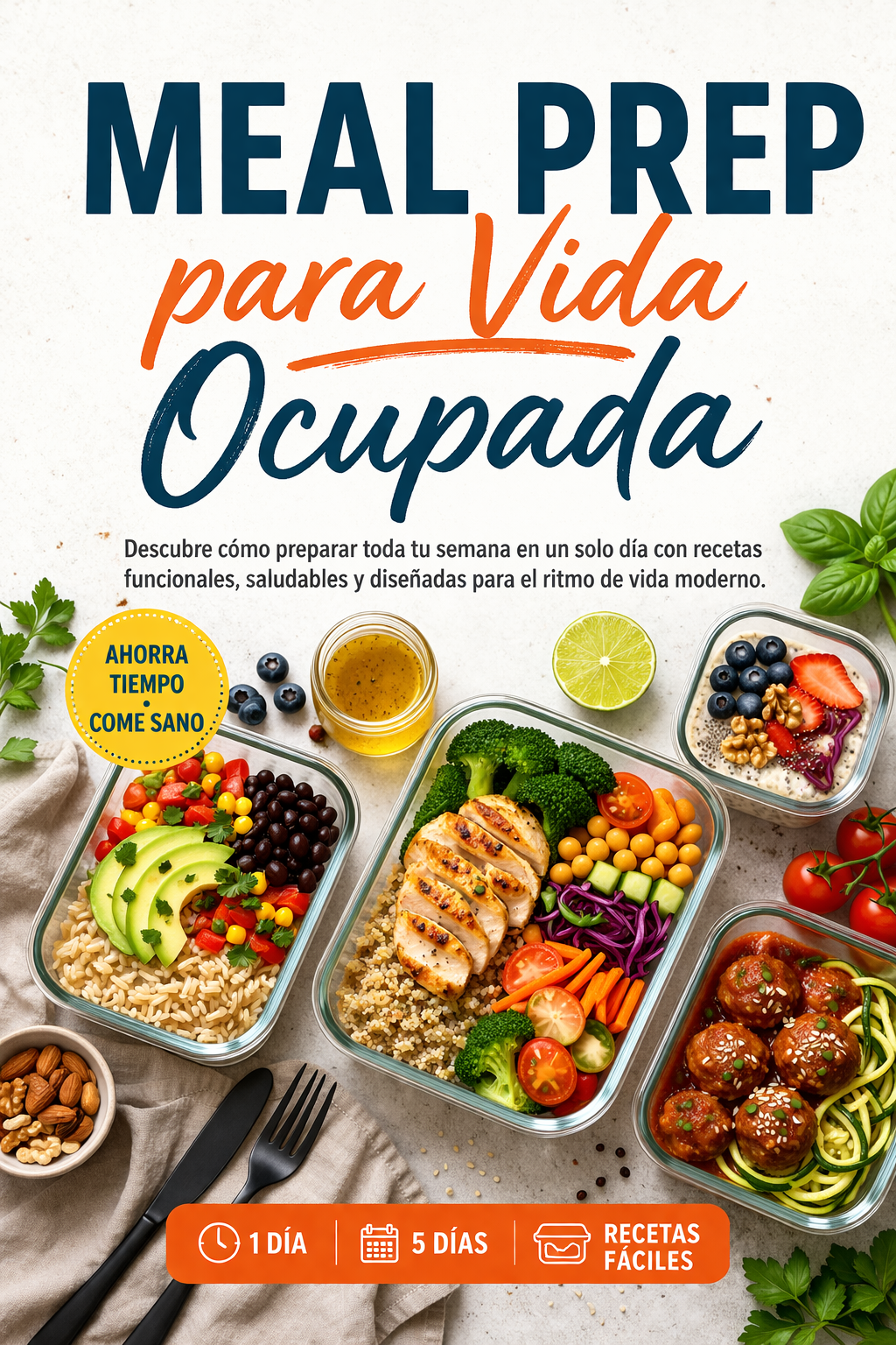Meal Prep para Vida Ocupada OFERTA SOLO POR HOY